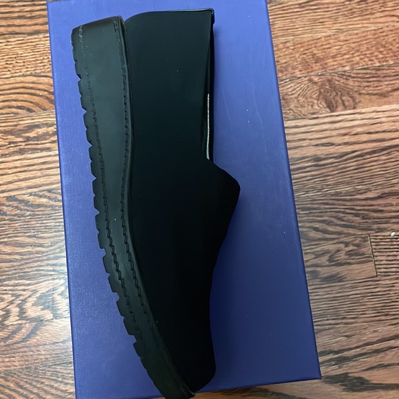 NEW Stuart Weitzman Sofa Black Stretch Pull On Loafer Black.Size 7.Made in Spain - Picture 9 of 14